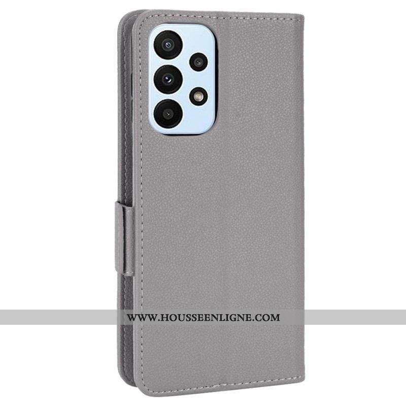 Housse Samsung Galaxy M23 5G Style Cuir Litchi