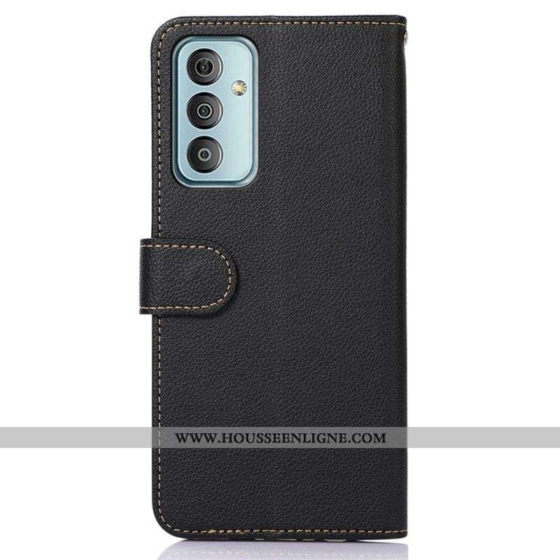 Housse Samsung Galaxy M23 5G Style Litchi RFID KHAZNEH