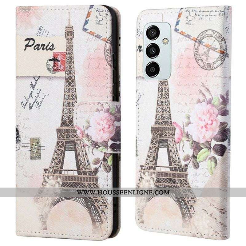 Housse Samsung Galaxy M23 5G Tour Eiffel Vintage