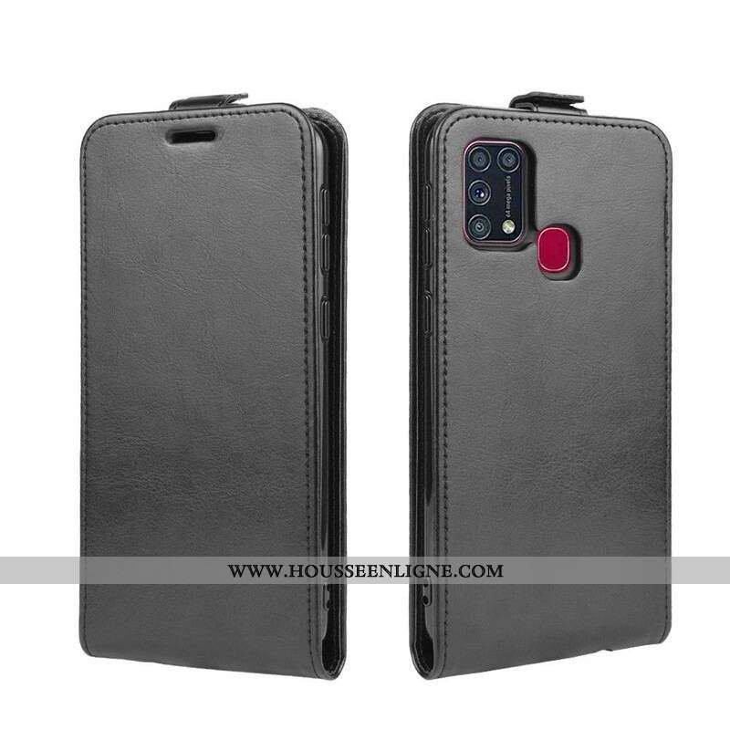 Housse Samsung Galaxy M31 Rabattable Effet Cuir