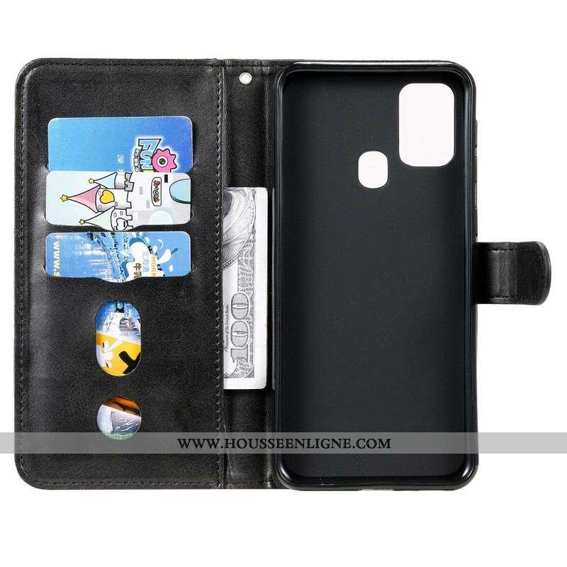 Housse Samsung Galaxy M31 Vintage Porte-Monnaie