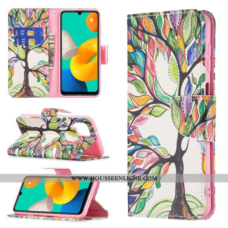 Housse Samsung Galaxy M32 Arbre Coloré