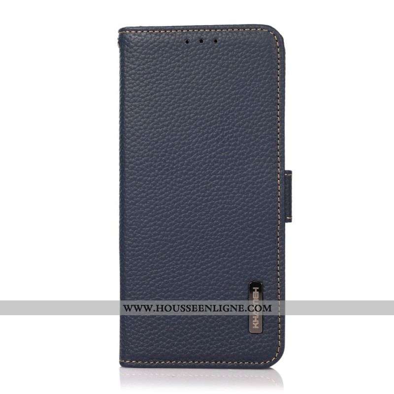 Housse Samsung Galaxy M32 Cuir Litchi KHAZNEH RFID