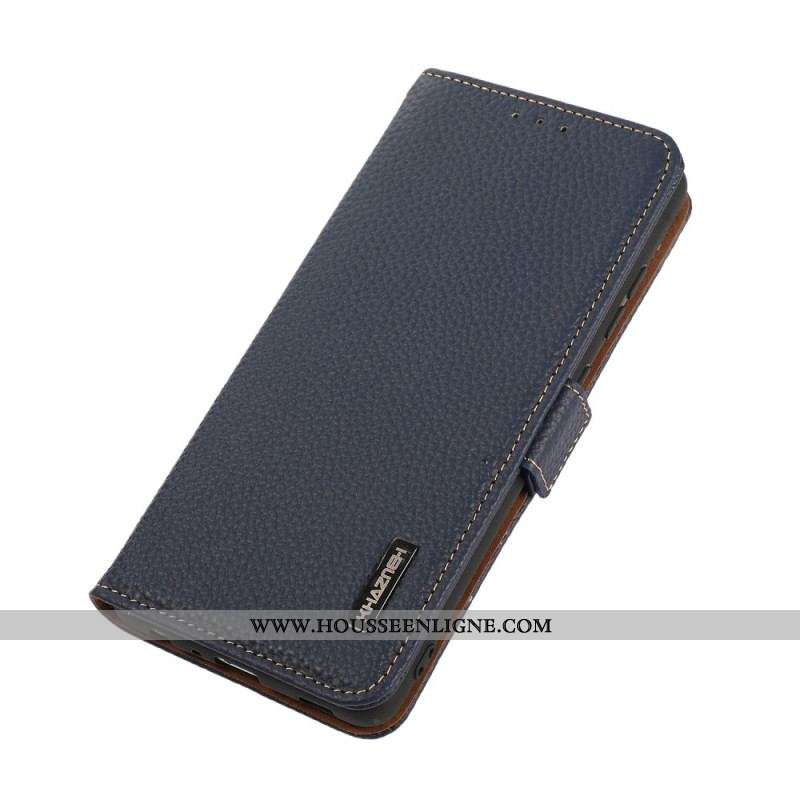Housse Samsung Galaxy M32 Cuir Litchi KHAZNEH RFID