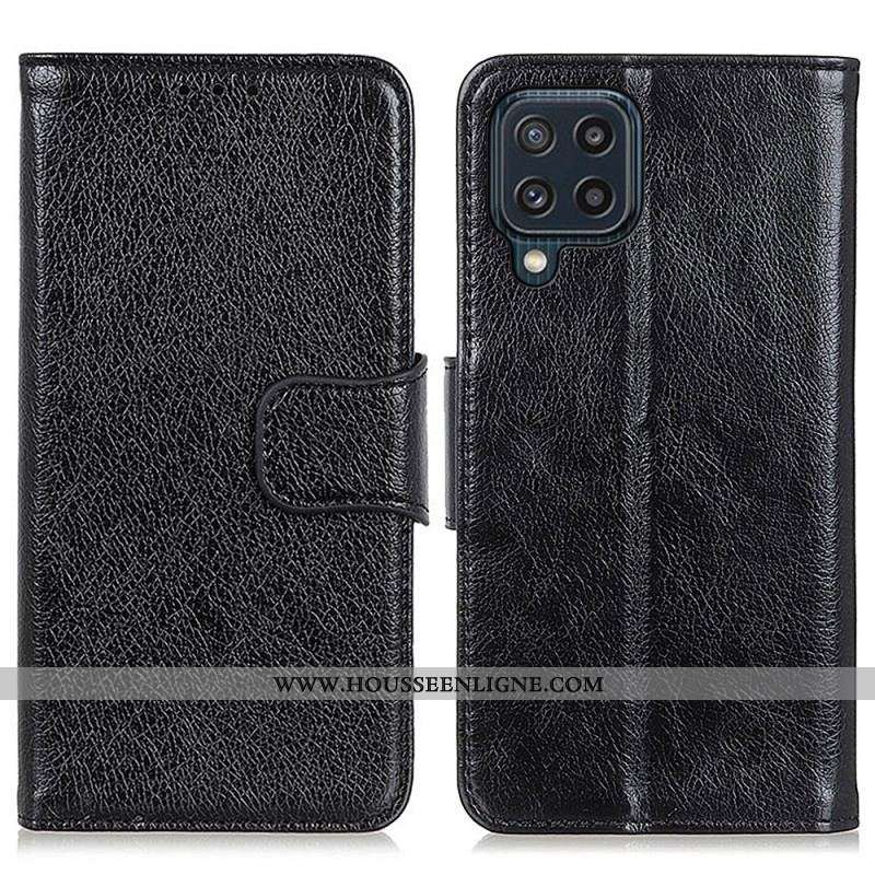 Housse Samsung Galaxy M32 Cuir Nappa Fendu