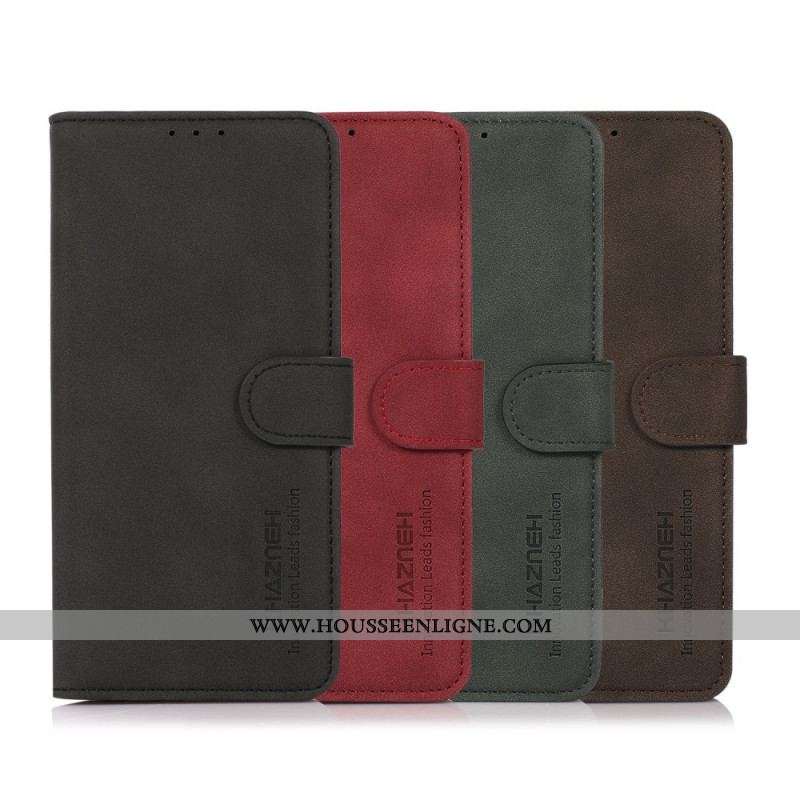 Housse Samsung Galaxy M32 Effet Cuir Texture KHAZNEH
