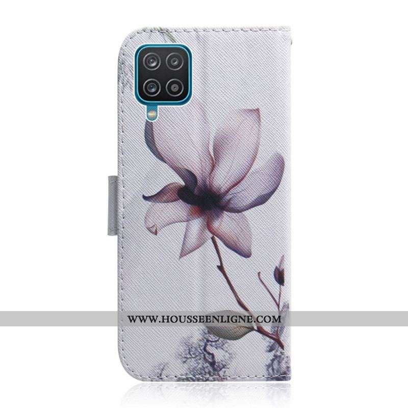 Housse Samsung Galaxy M32 Fleur Vieux Rose
