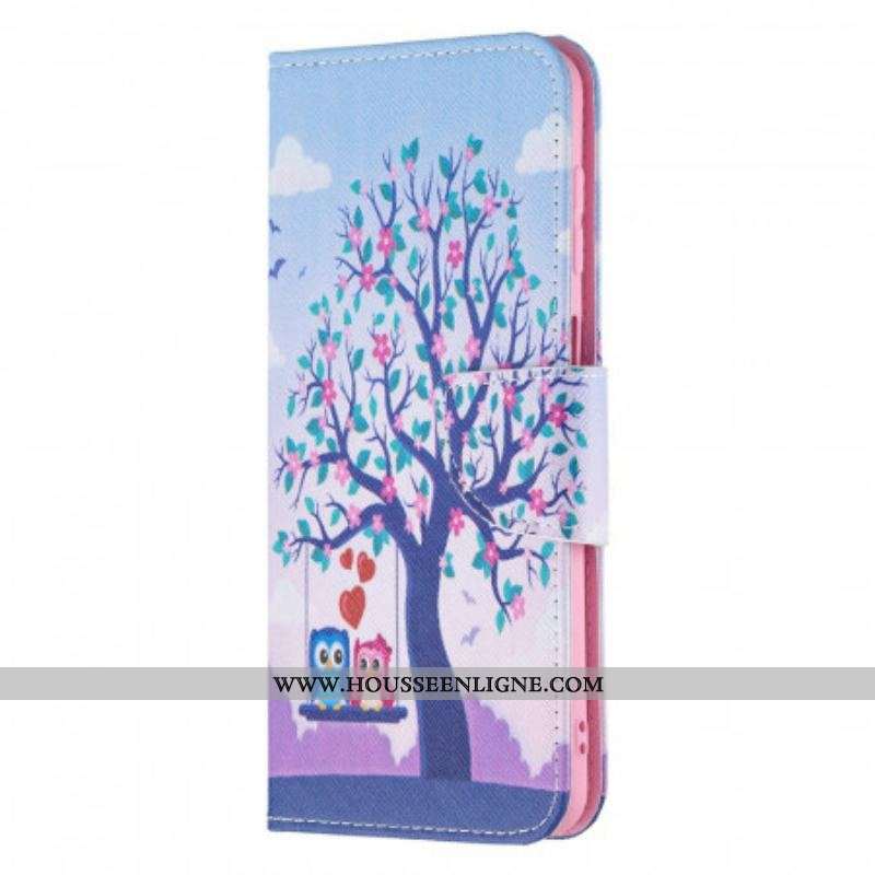 Housse Samsung Galaxy M32 Hiboux Sur La Balançoire