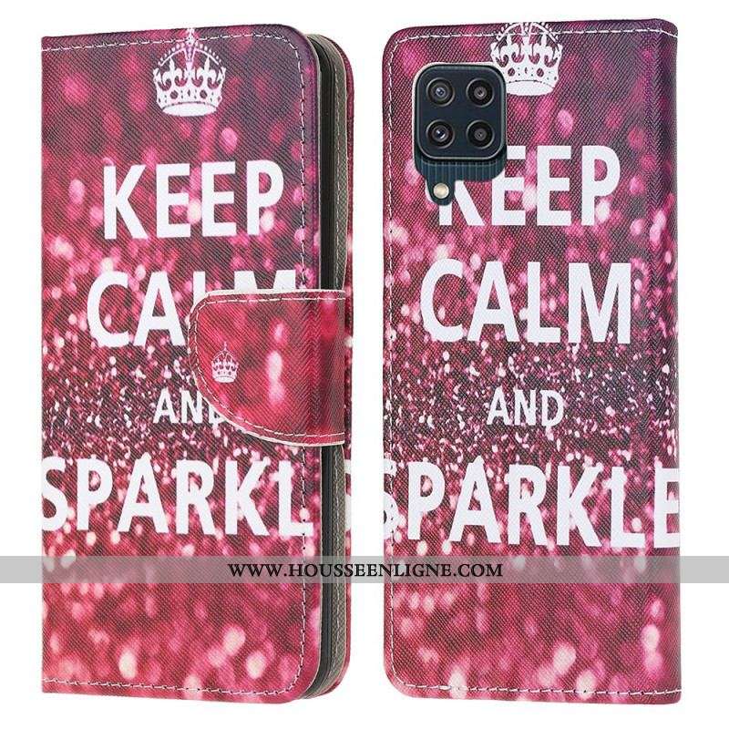Housse Samsung Galaxy M32 Keep Calm and Sparkle