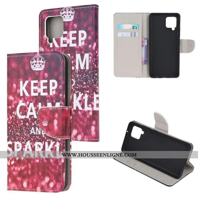 Housse Samsung Galaxy M32 Keep Calm and Sparkle