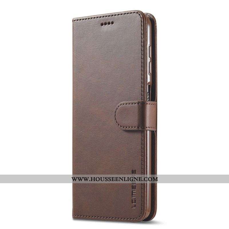 Housse Samsung Galaxy M32 LC.IMEEKE Effet Cuir
