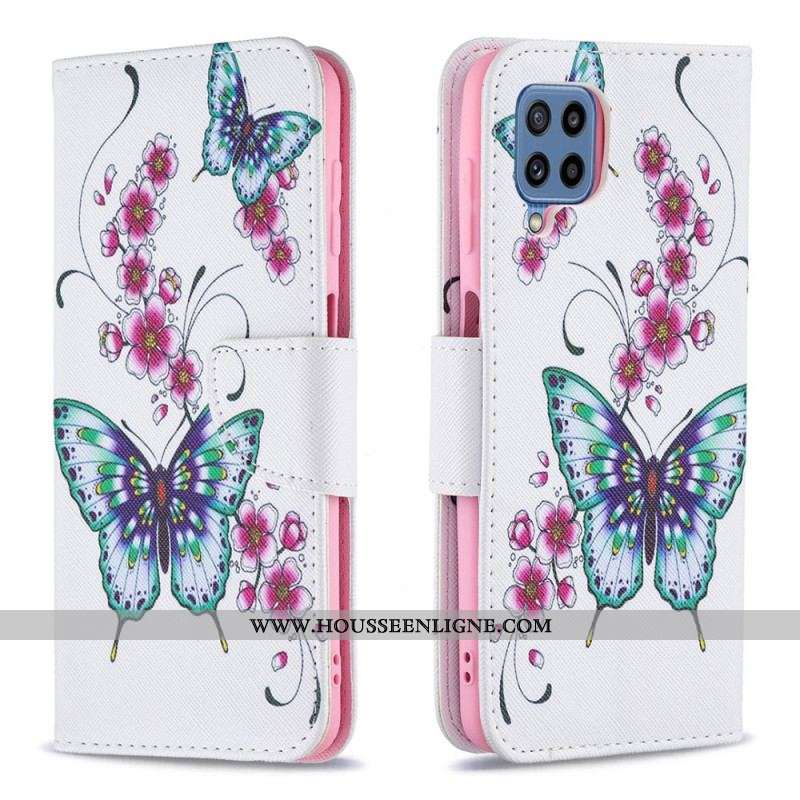 Housse Samsung Galaxy M32 Papillons Rois
