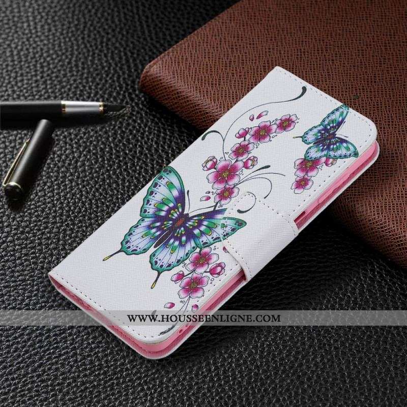 Housse Samsung Galaxy M32 Papillons Rois