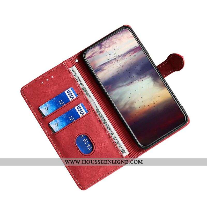 Housse Samsung Galaxy M32 Simili Cuir Bicolore Stylish