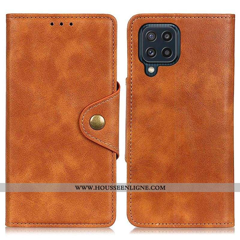 Housse Samsung Galaxy M32 Simili Cuir Bouton