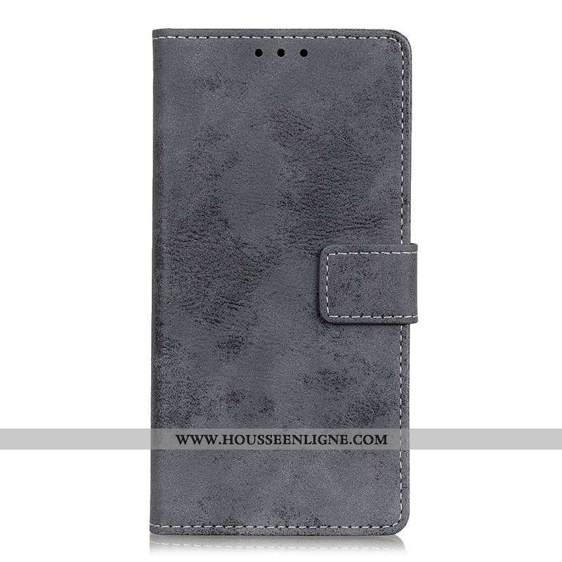 Housse Samsung Galaxy M32 Simili Cuir Vintage