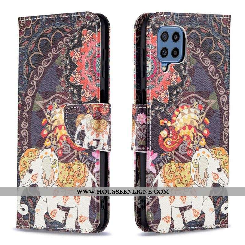 Housse Samsung Galaxy M32 Éléphant Indien