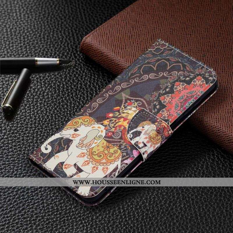 Housse Samsung Galaxy M32 Éléphant Indien