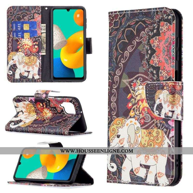 Housse Samsung Galaxy M32 Éléphant Indien