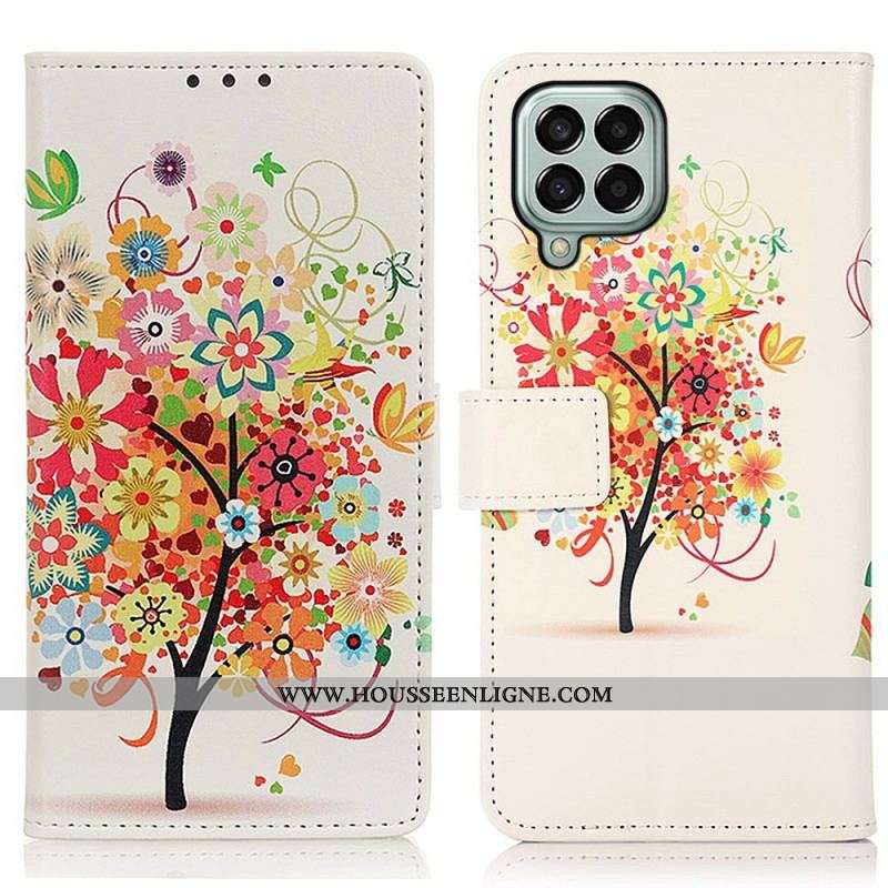 Housse Samsung Galaxy M33 5G Arbre Fleuri