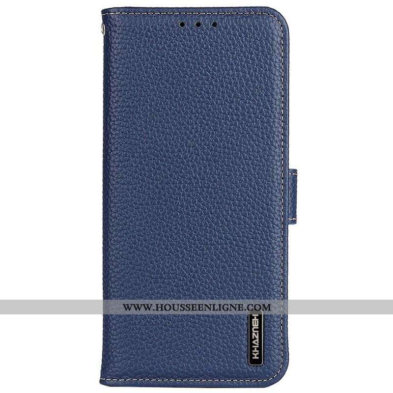 Housse Samsung Galaxy M33 5G Cuir Litchi KHAZNEH