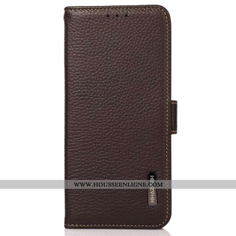Housse Samsung Galaxy M33 5G Cuir Litchi KHAZNEH RFID