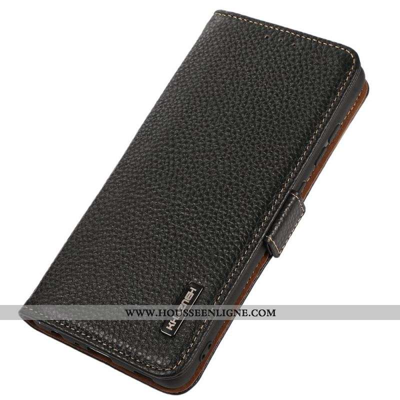 Housse Samsung Galaxy M33 5G Cuir Litchi KHAZNEH RFID