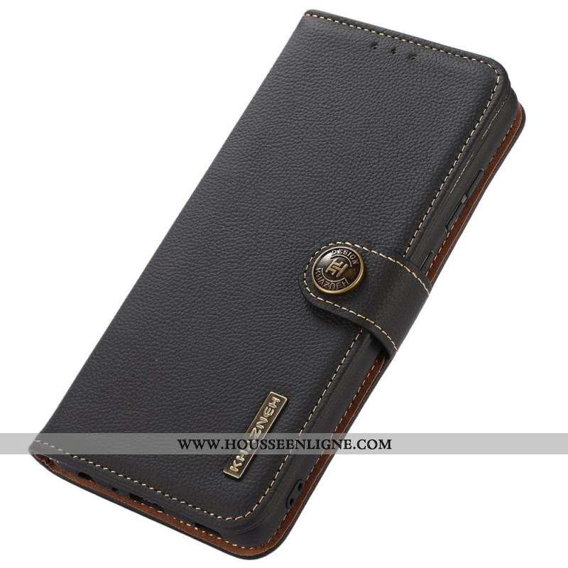 Housse Samsung Galaxy M33 5G Cuir Véritable KHAZNEH RFID
