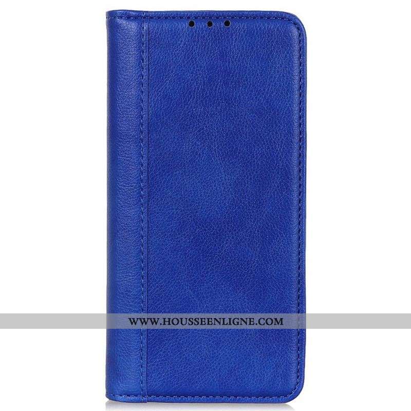 Housse Samsung Galaxy M33 5G Cuir fendu Litchi