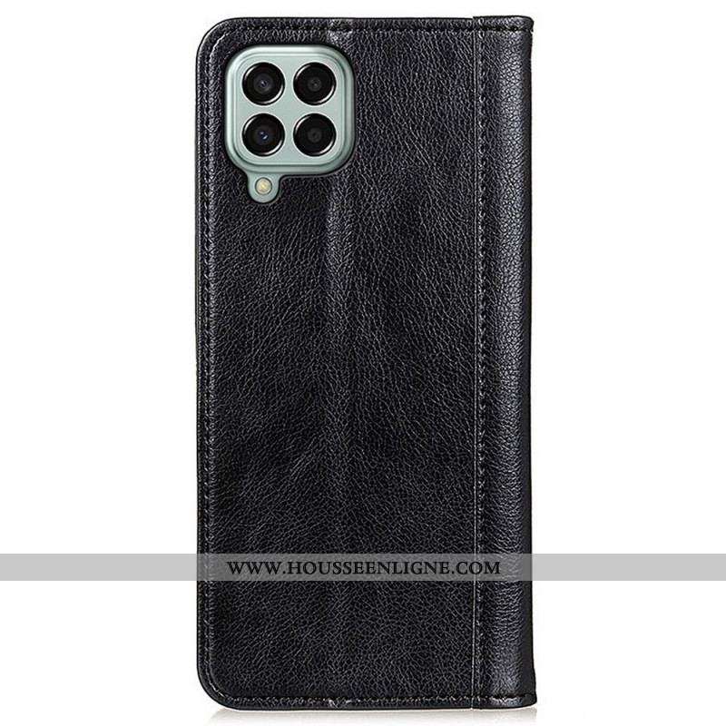 Housse Samsung Galaxy M33 5G Cuir fendu Litchi