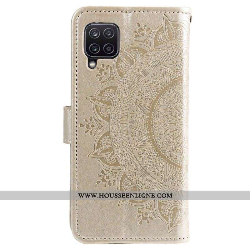 Housse Samsung Galaxy M33 5G Mandala Soleil à Lanière