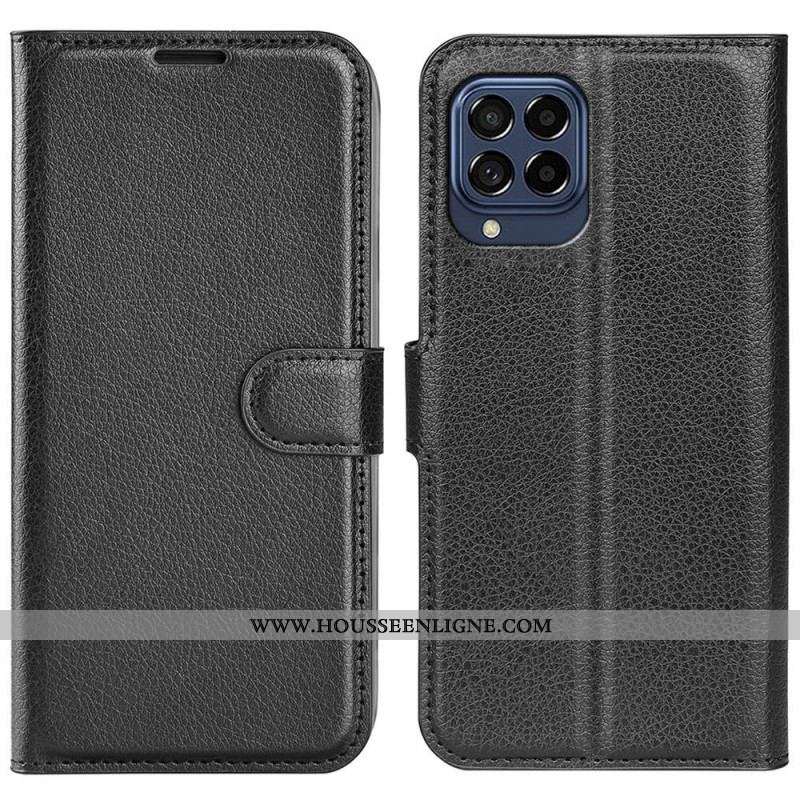 Housse Samsung Galaxy M33 5G Style Cuir Litchi
