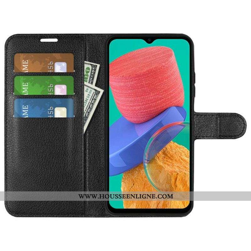 Housse Samsung Galaxy M33 5G Style Cuir Litchi