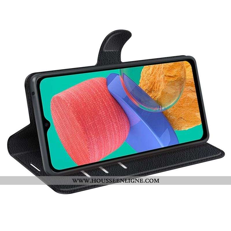 Housse Samsung Galaxy M33 5G Style Cuir Litchi
