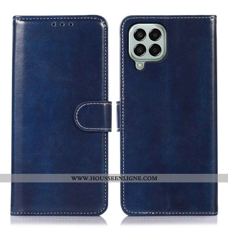 Housse Samsung Galaxy M33 5G Style Cuir et Coutures