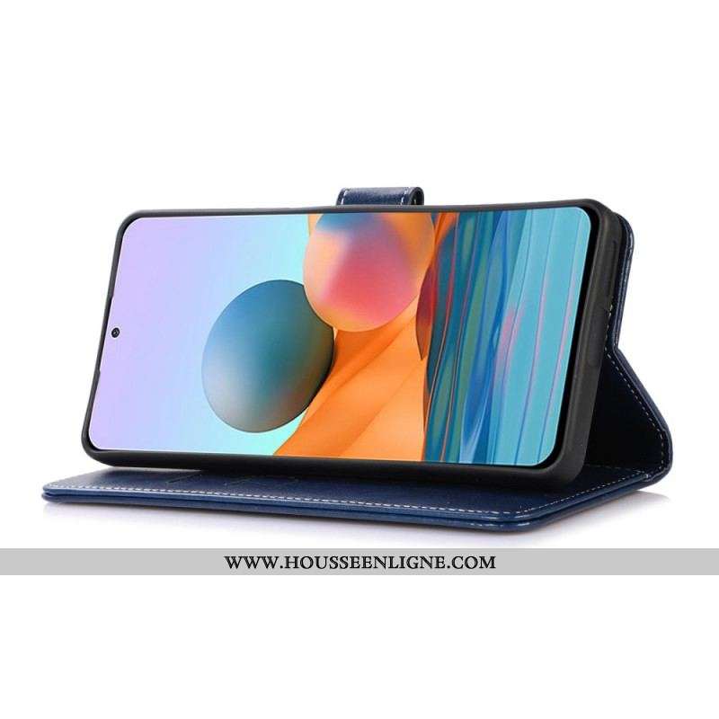 Housse Samsung Galaxy M33 5G Style Cuir et Coutures