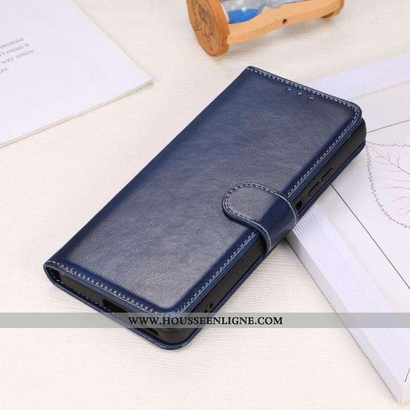 Housse Samsung Galaxy M33 5G Style Cuir et Coutures