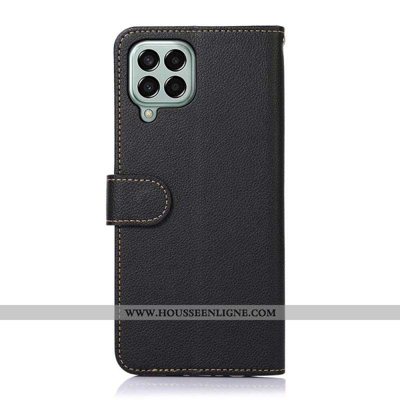 Housse Samsung Galaxy M33 5G Style Litchi RFID