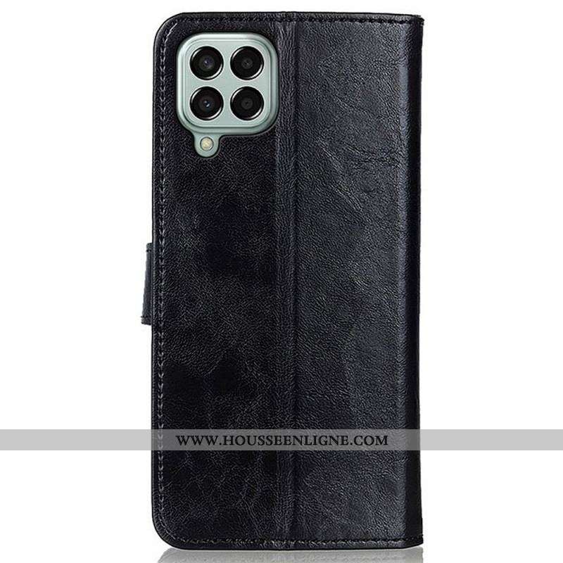 Housse Samsung Galaxy M33 5G Tricolore Fermoir Argenté