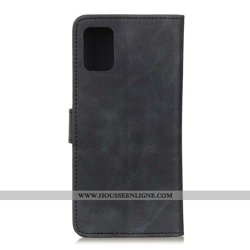 Housse Samsung Galaxy M51 Effet Cuir Vintage KHAZNEH