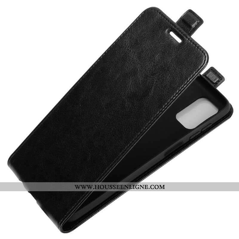 Housse Samsung Galaxy M51 Rabat Vertical Effet Cuir