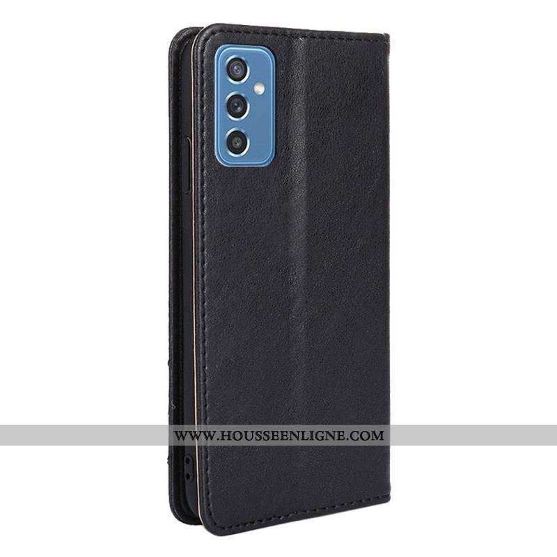 Housse Samsung Galaxy M52 5G Cuir Brossé
