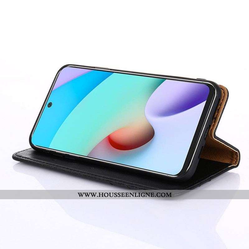 Housse Samsung Galaxy M52 5G Cuir Brossé