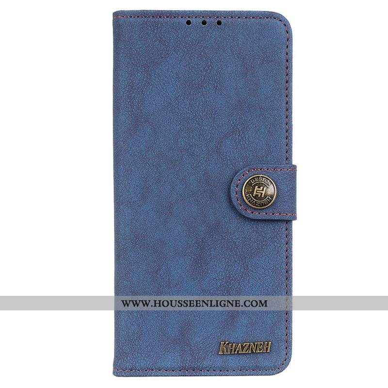 Housse Samsung Galaxy M52 5G Cuir Fendu Rétro KHAZNEH