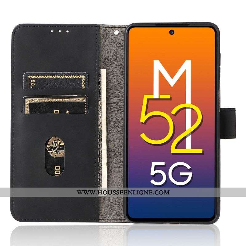 Housse Samsung Galaxy M52 5G Cuir Tamisé