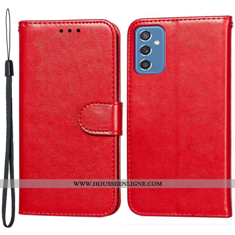 Housse Samsung Galaxy M52 5G Cuir Épais