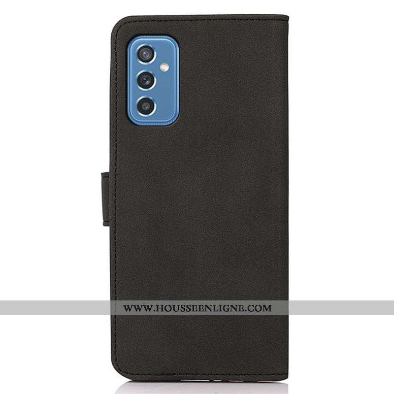 Housse Samsung Galaxy M52 5G Effet Cuir Fashion KHAZNEH