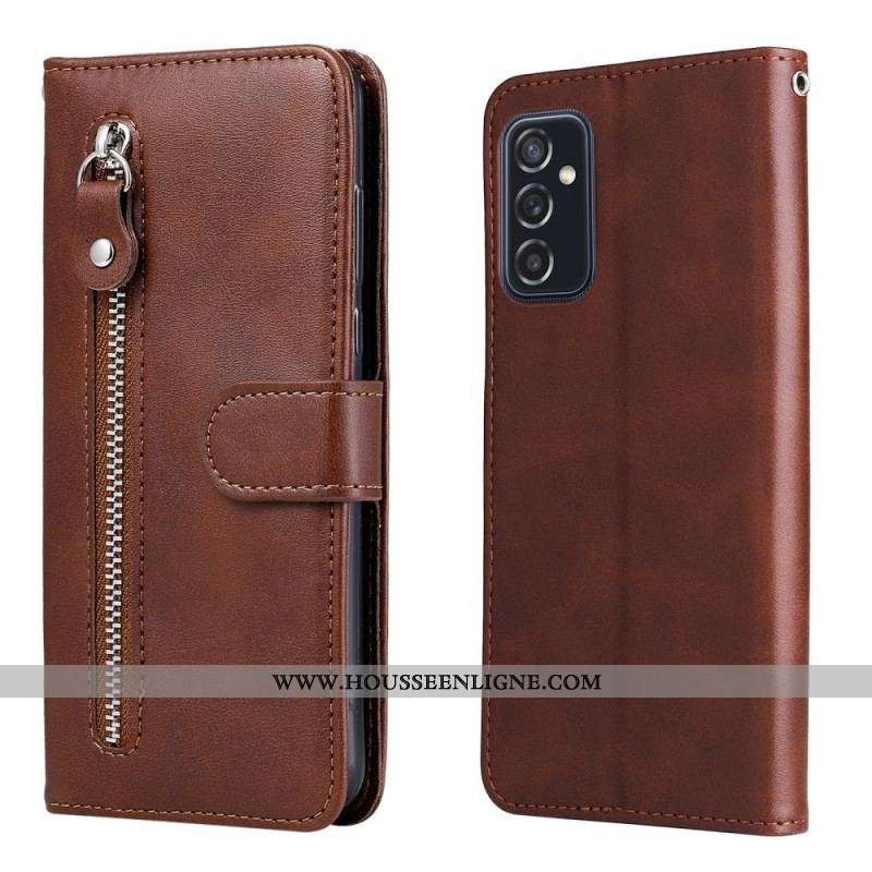 Housse Samsung Galaxy M52 5G Fermeture Éclair