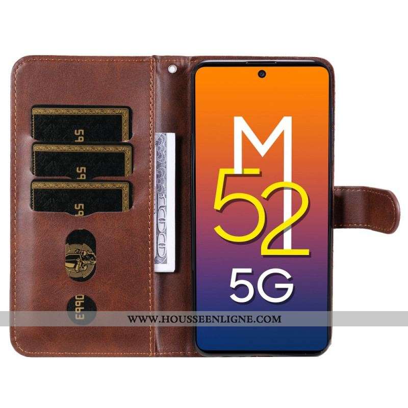 Housse Samsung Galaxy M52 5G Fermeture Éclair