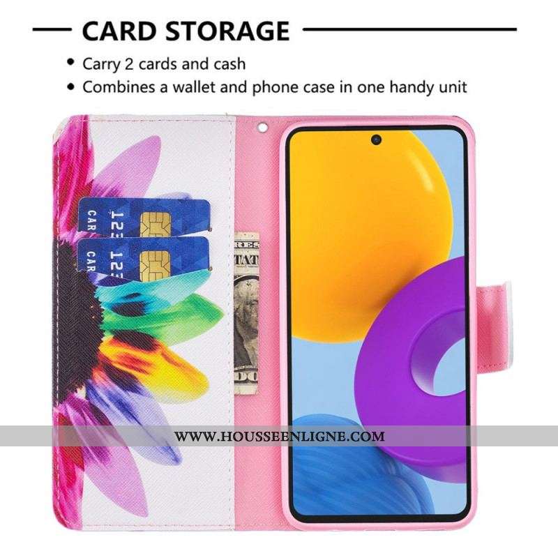 Housse Samsung Galaxy M52 5G Fleur